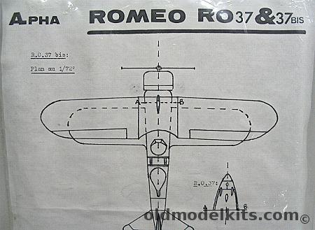 Alpha 1/72 RO-37/BIS plastic model kit